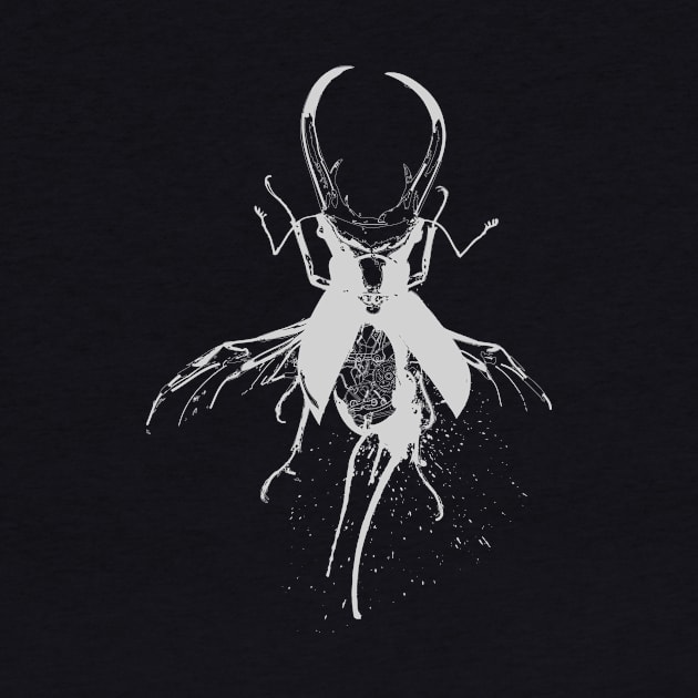 Clockwork dead beetle (Dark Tee) by Ikographik
